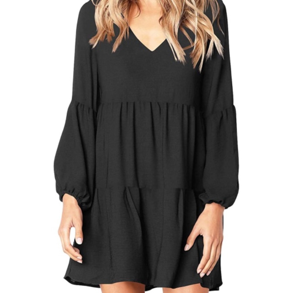 Black Tiered Dress